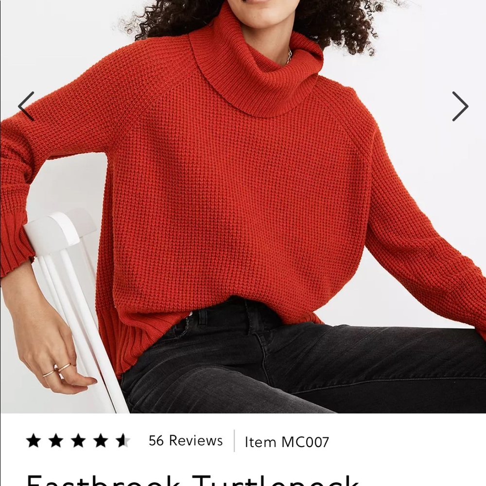 Madewell cross back turtleneck